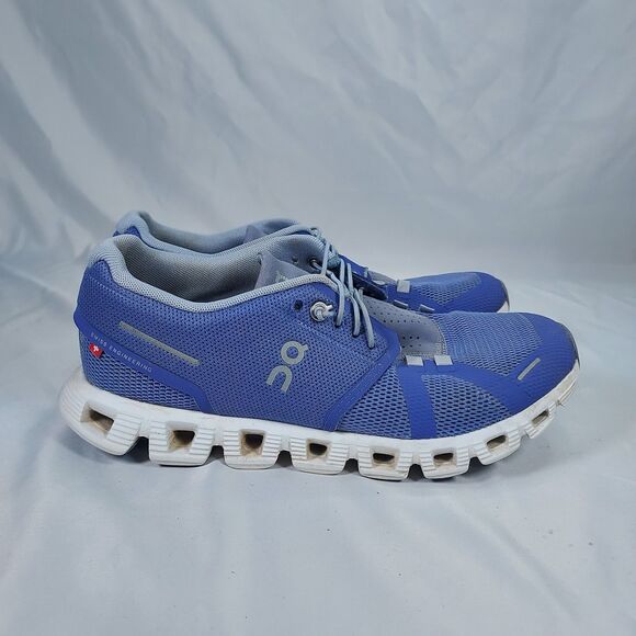 On Cloud Running Women’s 8 Blue Lightweight Athletic Running Sneakers - Picture 6 of 13